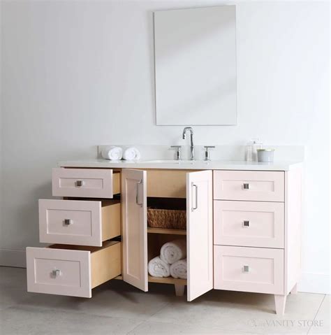 Bridgeport 60" Champagne Pink Bathroom Vanity - Teodor Vanities United ...