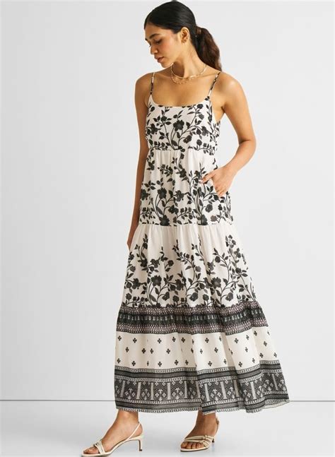 Strappy Tiered Dress – NETE.IN