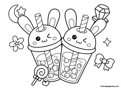 Boba Tea Coloring Book