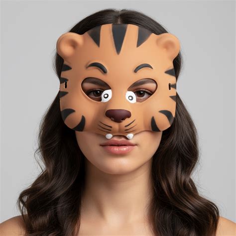 Halloween Spooky Tiger Half Mask Assorted colours 1pc – Itsy Bitsy