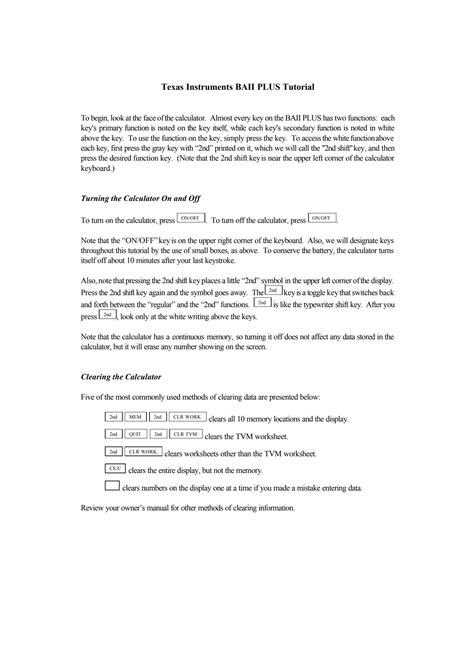 SOLUTION: Texas instruments baii plus tutorial - Studypool