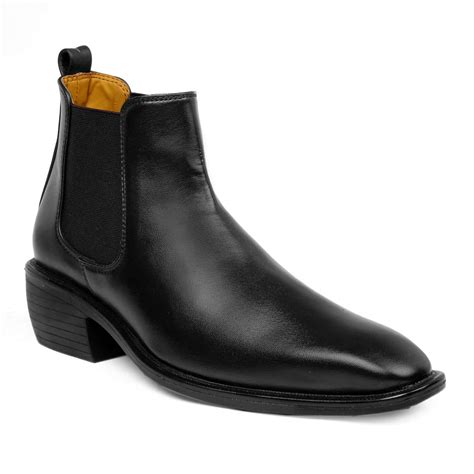 Buy Men's Stylish Casual Chelsea Slip-on Black Ankle Boots at Amazon.in