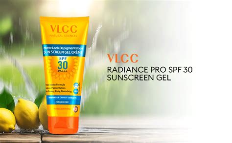 VLCC Radiance Pro SPF 30 PA+++ Sun Screen Gel - 50g | UVA & UVB ...