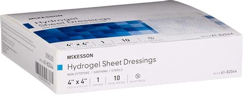 Buy McKesson Hydrogel Sheet Dressing, Sterile, 4 in x 4 in, 10 count ...