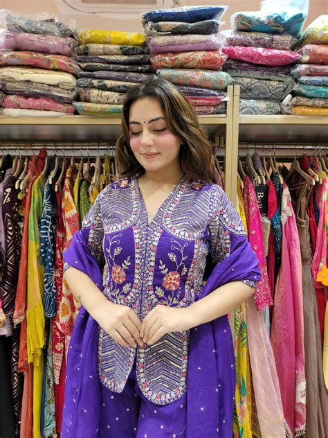 Indo western dress with Divider and dupatta – Begum Shop