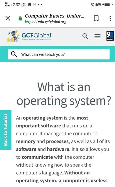 how does an operating system help a computer to work - Brainly.in