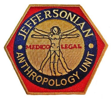BONES TV Series Jeffersonian Anthropology Unit Embroidered PATCH ...