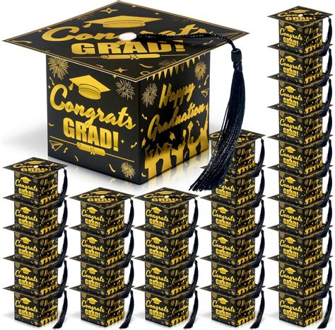 Amazon.com: COTOPHER 36 Pack Mini Graduation Cap Gift Boxes, Class of ...