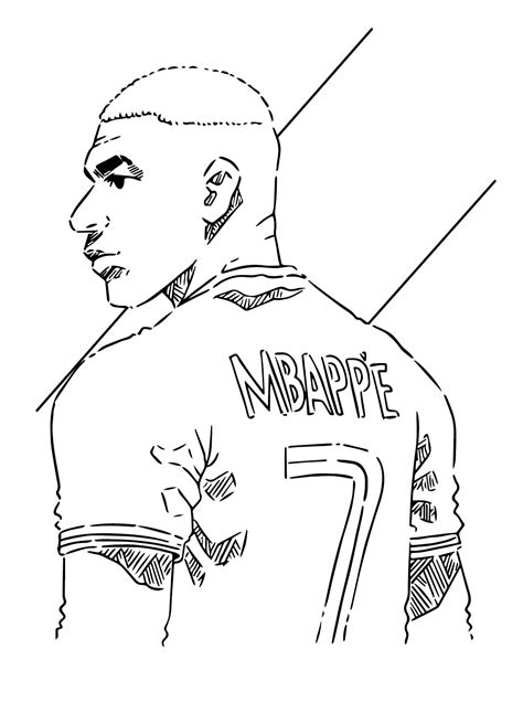 30+ Kylian Mbappé Coloring Pages - Free Printable PDF & Online Coloring ...