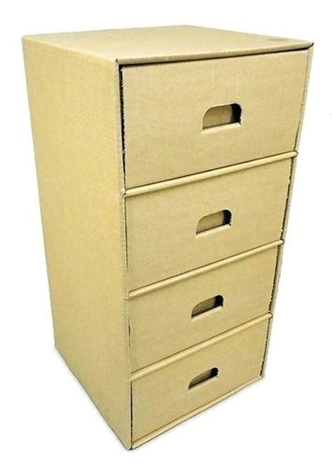 Image result for Cardboard Storage Boxes with Drawers