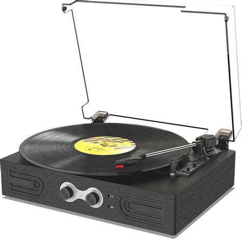 Vinyl Record Player with Speaker Vintage Turntable for Vinyl Records ...