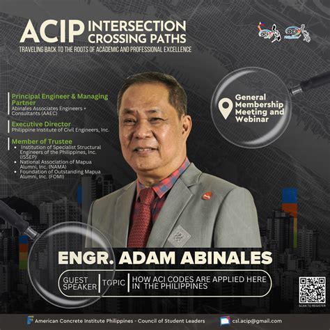 𝘾𝙍𝙊𝙎𝙎𝙄𝙉𝙂 𝙋𝘼𝙏𝙃𝙎 𝙒𝙄𝙏𝙃 𝙏𝙃𝙀 𝙀𝙓𝙋𝙀𝙍𝙏𝙎 🚸 Meet the concrete experts at the ACIP ...