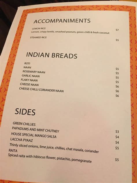 Menu at Masala Theory - Surry Hills restaurant, Surry Hills