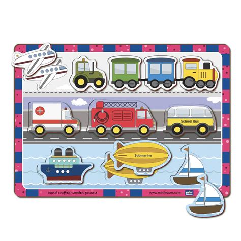 Transport Chunky Wooden Puzzle (2+ Years) – YaY Play