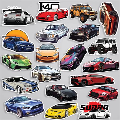 20 Car Stickers Pack 1 - Adventure