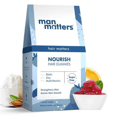 Buy Man Matters Biotin Hair 30 Gummies | 19 Minutes Delivery | Apollo ...