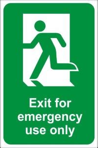Imagine Printing Solutions Exit For emergency Use Only Emergency Sign ...