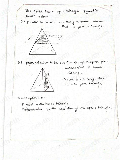 Image result for Angled Cross Section of Triangular Pyramid