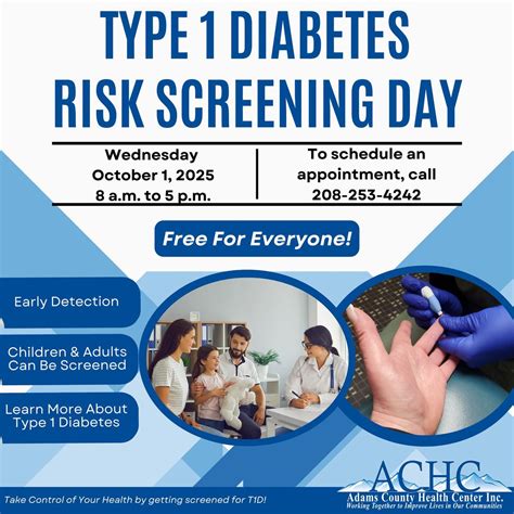 Free Type 1 Diabetes Risk Screening Day, 205 N Berkley St, Council, ID ...