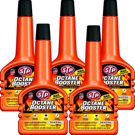 Kit 5 Octane Booster Stp - Aditivo Tanque Combustível Gasolina Super ...