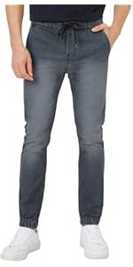 Buy Urbano Fashion Men's Black Loose Baggy Fit Solid Korean Pants ...