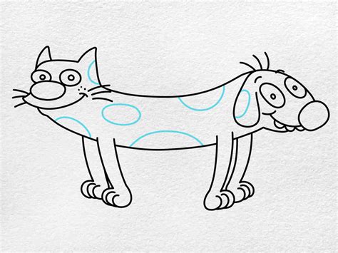 How to Draw Catdog - HelloArtsy