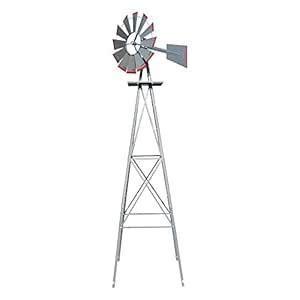 VINGLI 8FT Ornamental Windmill Backyard Garden Decoration Weather Vane ...