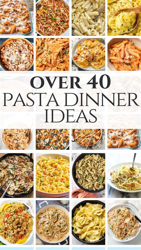 40 Easy Pasta Dinner Ideas to Make Right Now | Easy pasta dinner, Easy ...