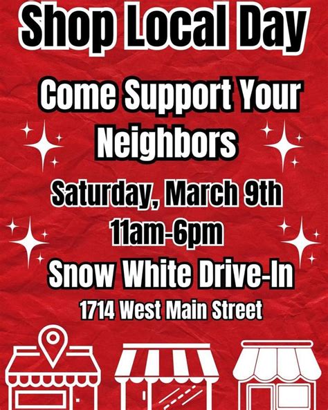 Shop Local Event @ Snow White Drive In, Snow White Drive In, Lebanon, 9 ...