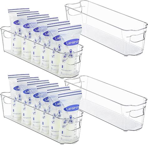 Buy Vtopmart Breastmilk Storage Container 4PCS Set, Clear Freezer and ...