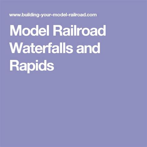 Image result for Model Railroad Waterfall Using Silicon