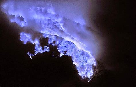 Image result for Kawah Ijen Volcano Exploding Blue Flames