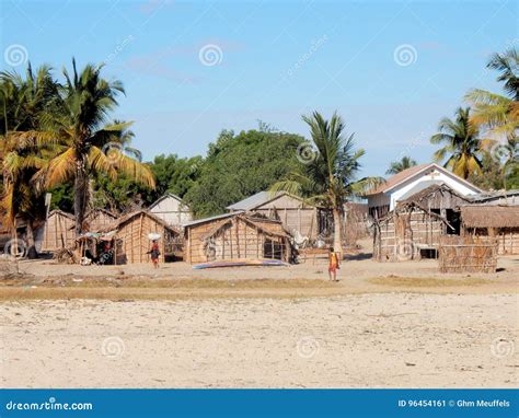 Traditional Fishing Village of Madagascar Stock Image - Image of ...