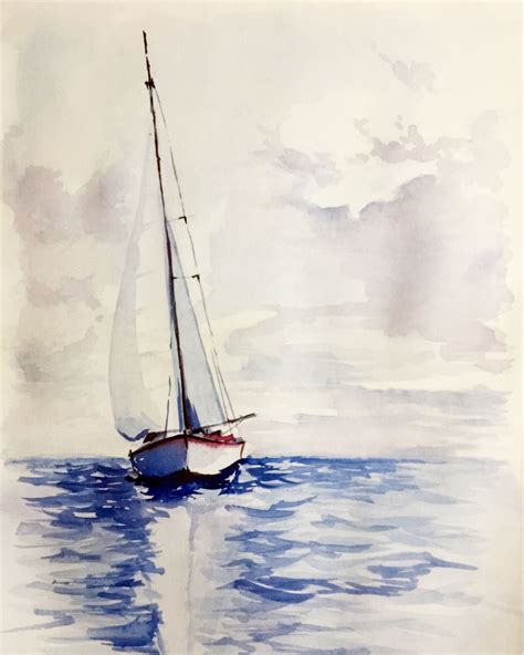 Acrylic Painting Sailing Boat Tutorials 的图像结果