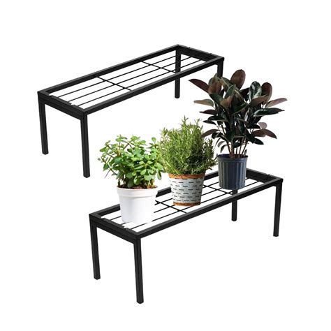 Stand Master Metal New Black Rectangular Long Flower Pot Plant Stand ...