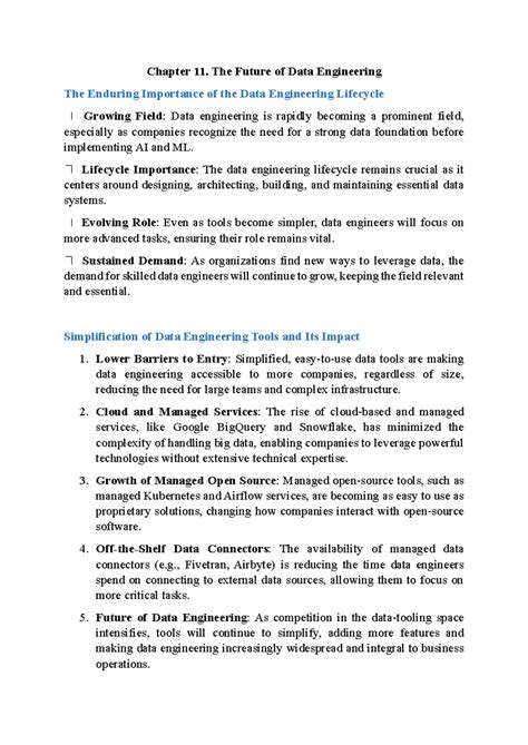 Chapter 11 - dsf - Chapter 11. The Future of Data Engineering The ...