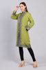 Buy Gul-e-Chinar Kashmiri Wool Jacket | Olive Green Zari Work ...