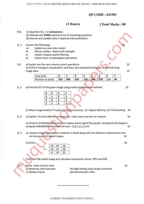 BE-Comps SEM7 IP MAY17 - Questions paper - Computer Engineering - Studocu