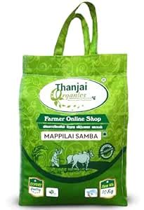 Thanjai Organics Mappillai Samba Rice 10Kg| Hand Pounded Mappillai ...
