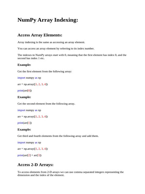 Indexing Numpy Arrays 的图像结果