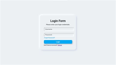 Image result for Username and Password HTML Code