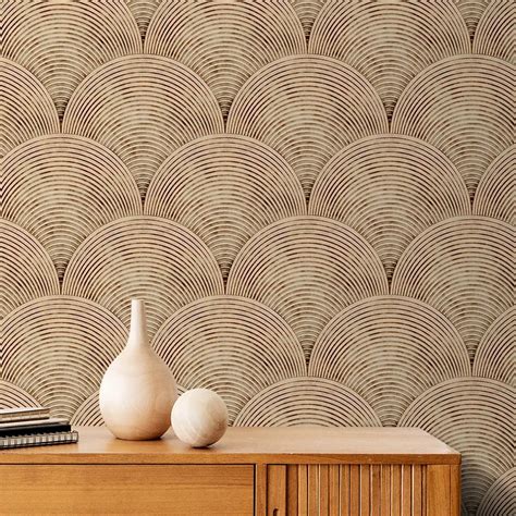 Sandy Arches Abstract Modern Theme Wallpaper for Rooms | Life n Colors