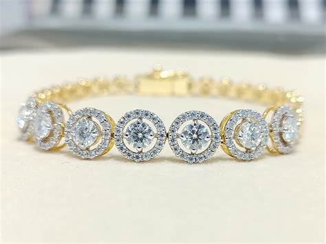 Moissanite Round Shape Bracelet - Moissani.in