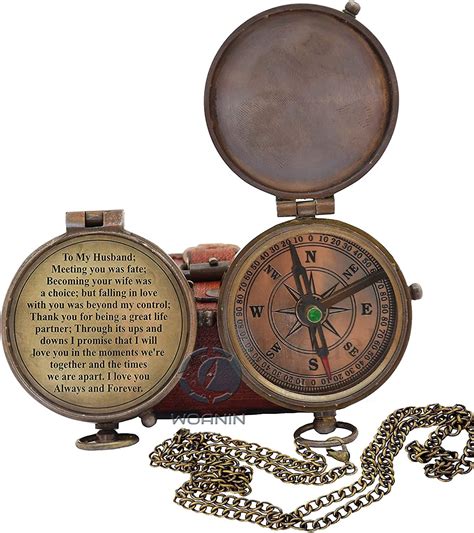 Engraved Compass, Gift for Husband,Anniversary,Wedding Gift Fiance Gift ...