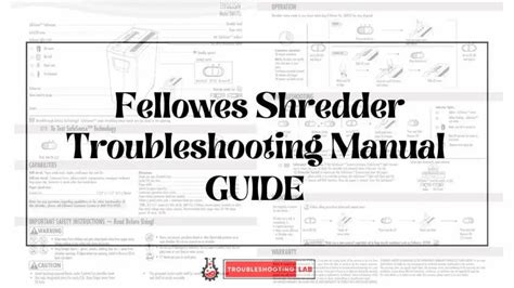 Fellowes Shredder Troubleshooting 的图像结果