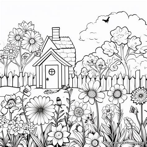 Gardens Coloring Pages