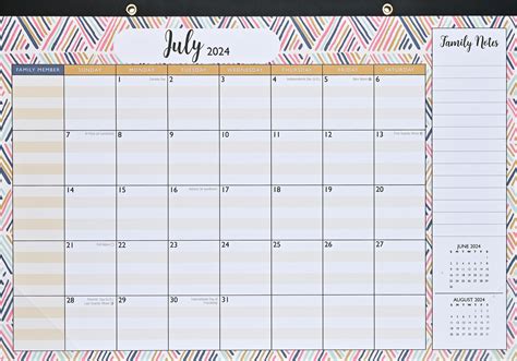 2025 Family Desk Pad and Wall Calendar (11" X 17") - (12-Month Calendar ...