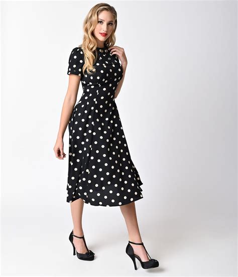 Vintage Polka Dot Dresses - 50s Spotty and Ditsy Prints