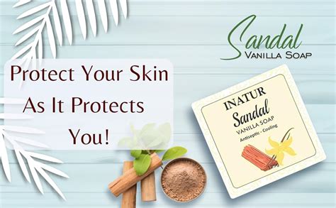 Buy INATUR Sandal & Vanilla Soap 125g, Cooling and Moisturizing ...