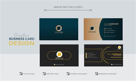 Gold gradient luxury VIP business card or visiting design template ...